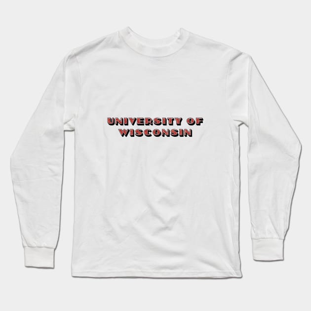 Wisco glitter lettering Long Sleeve T-Shirt by Rpadnis